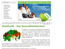 Tablet Screenshot of healthy48.com
